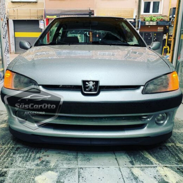 Peugeot 106 1991-2004 Uyumlu Üniversal Astra H lip Esnek Ön Lip 2 Parça Tampon Altı Dil Karlık Ön Ek - 2
