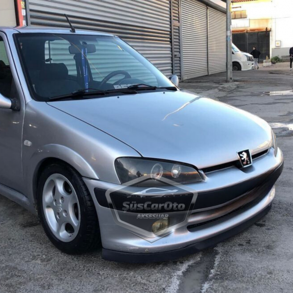 Peugeot 106 1991-2004 Uyumlu Üniversal Astra H lip Esnek Ön Lip 2 Parça Tampon Altı Dil Karlık Ön Ek - 5