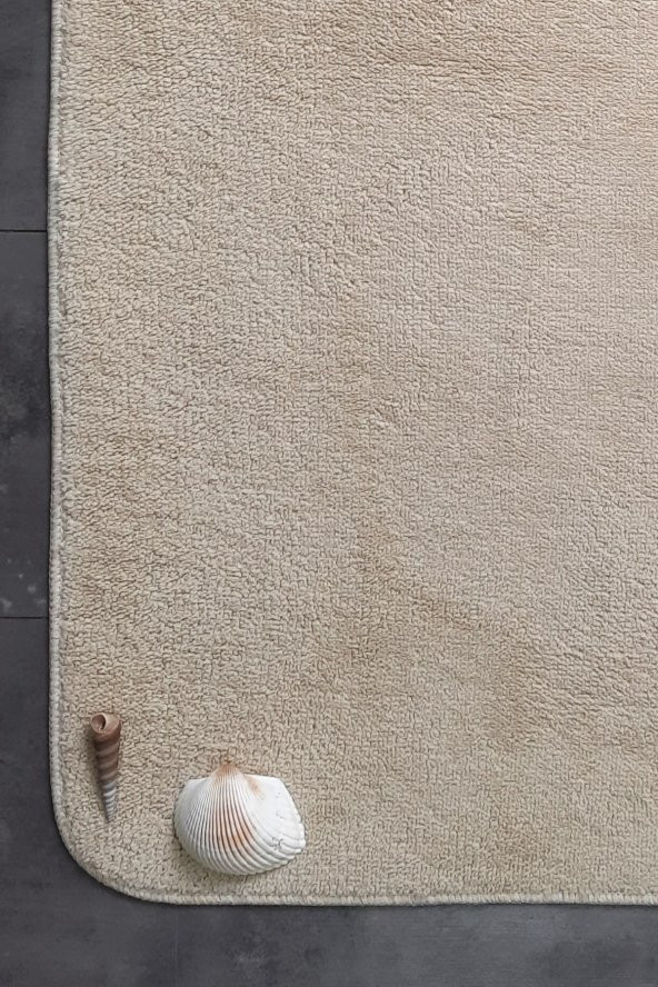 Ultrasoft Düz Vizon 2li Banyo Halısı Paspası Seti Kaymaz Taban Makinede Yıkanabilir Klozet Takımı - 4
