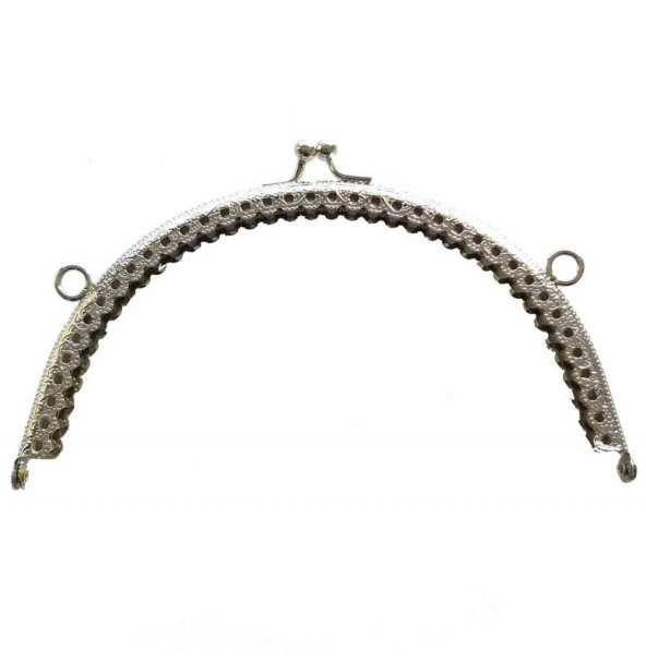 Angel Çanta Aksesuar Oval Cüzdan Klipsi 16 Cm Gümüş Renk