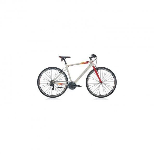 Carraro Sportıve 321 Erkek Şehir Bisikleti 480H V 28 Jant 21 Vites Mat Gri-Kırmızı-Turuncu