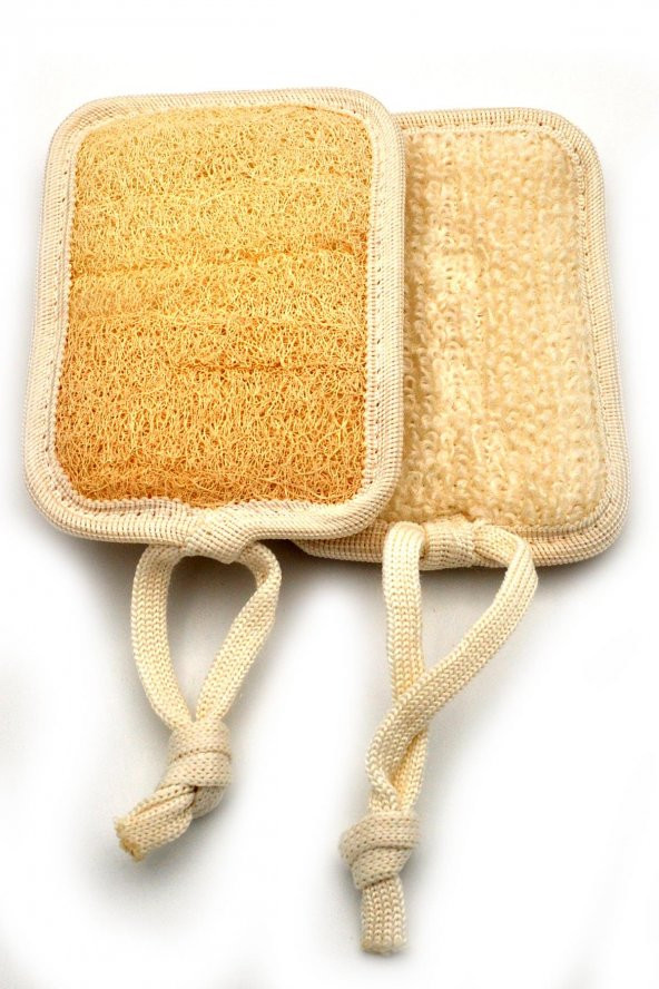 Doğal Kabak Lifi Banyo Hamam Vücud Kesesi İpli 11x16 cm. - 3