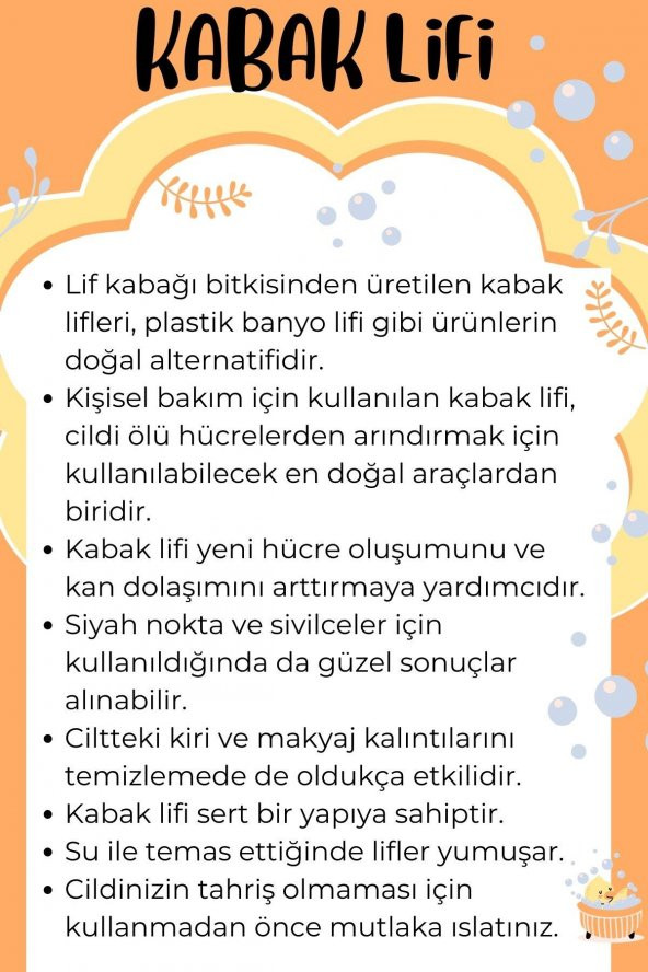 Doğal Kabak Lifi 3'lü Banyo Hamam Kese Seti (Yüz + Vücud + Sırt) - 8