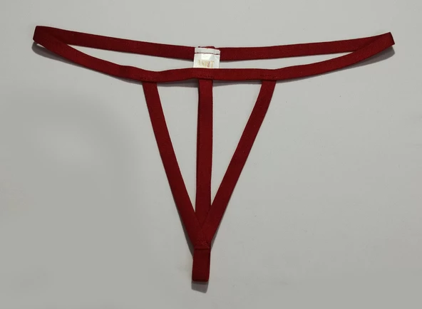 ASM1266 Kadın 3 Lü Renkli Özel Bölgesi 3 Serit Tanga String - 9