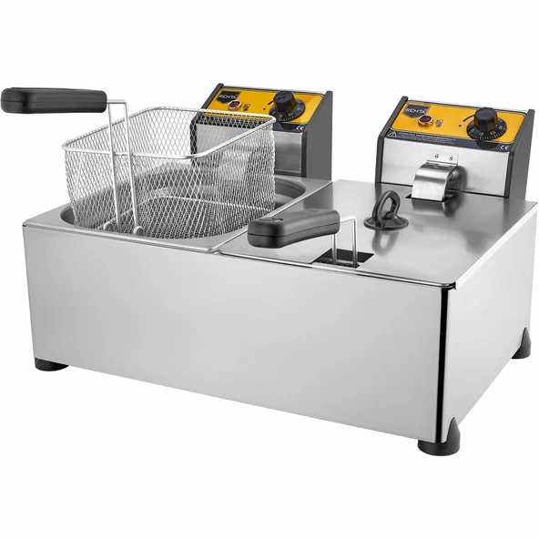 Remta Elektrikli Fritöz 5+5 Lt Çiftli Büfe Tipi