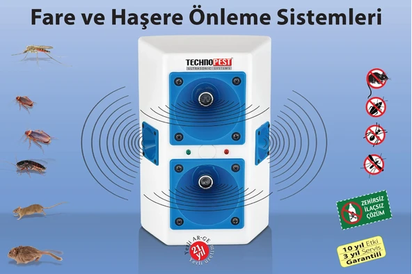 TEKNOPEST TP-100 ULTRASONİK FARE VE HAŞERE KOVUCU - 4