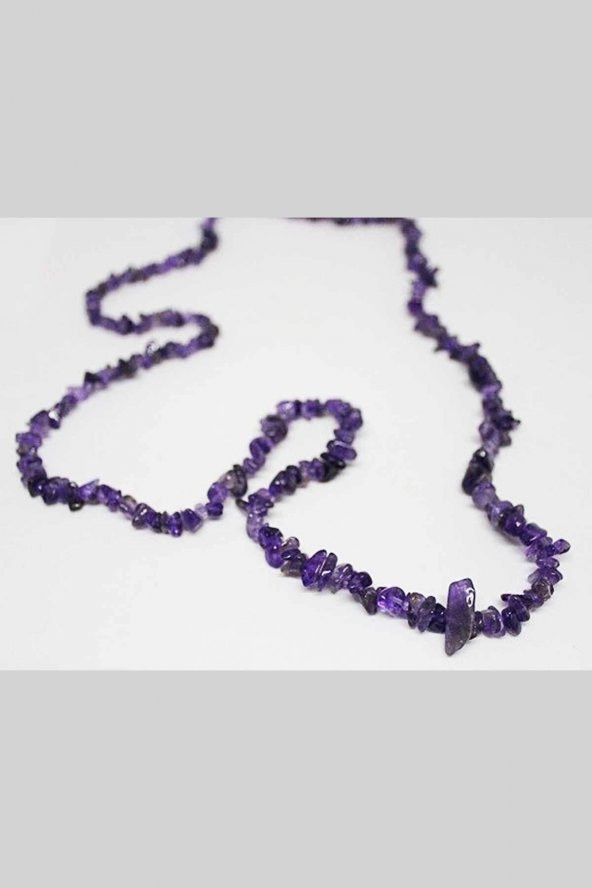 Ametist Koyu Renk Kırık Doğal Taş Dizisi - Resim 4