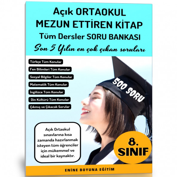 Açık Ortaokul Mezun Ettiren Kitap Seti (4 Spiralli Kitap) - 5