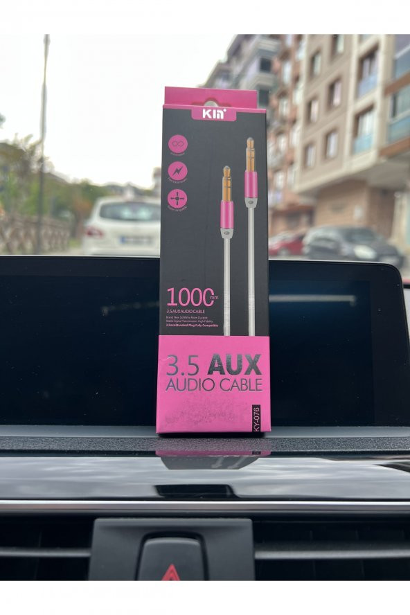 Aux To Aux 3.5mm Jack Girişli Müzik Ve Ses Aktarıcı Kablo - 2