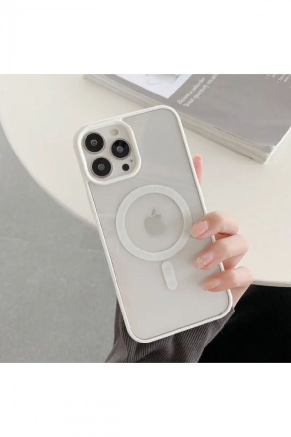 Iphone 14 Magsafe Destekli Kablosuz Şarj Uyumlu Renkli Kılıf