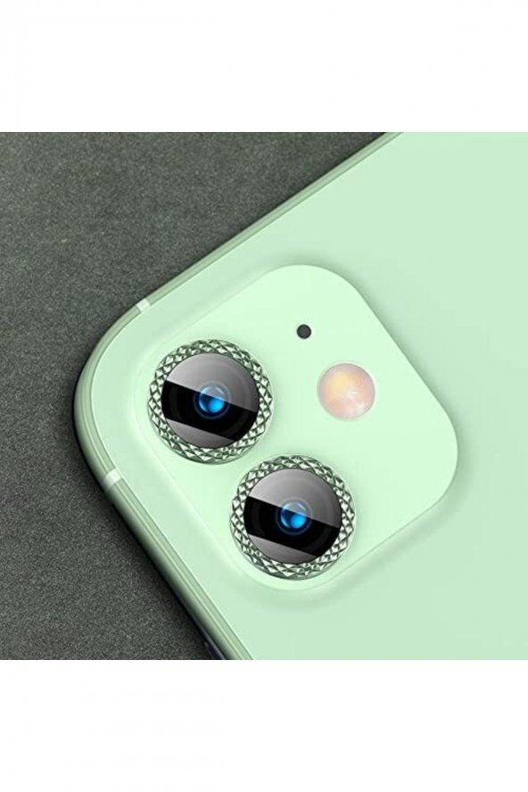 14 Pro Uyumlu Alüminyum Alaşım Elmas Kesim Çerçeveli Tempered Glass Kamera Lens Koruyucu (3lü Set) - 3