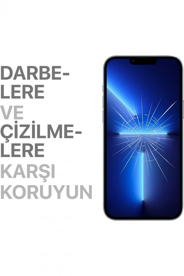 Iphone 13 Pro Max Için Ekstra Güçlü Tam Koruma Sağlayan Lazer Kesim Premium Ekran Koruyucu - 2