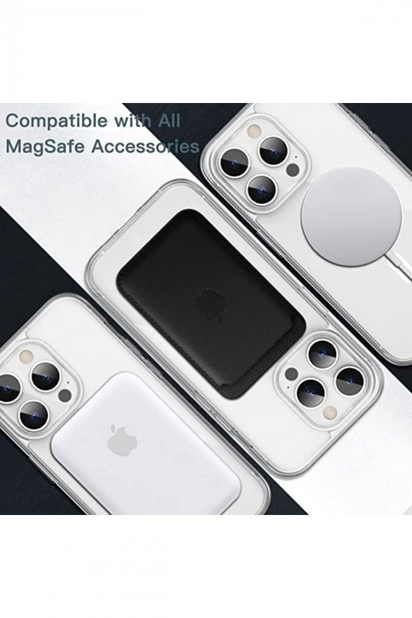 Iphone 12 Pro Max Uyumlu Mag Safe Özellikli Şeffaf Kılıf - 3