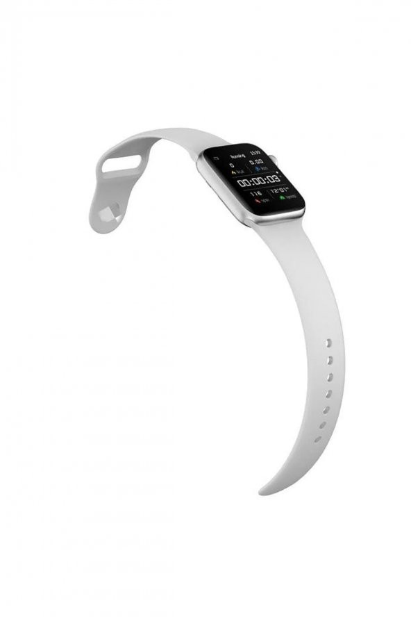 Apple Watch Uyumlu Kordon 2 - 3 - 4 - 5 Seri 42 Mm Ve 44 Mm Silikon Kordon Kayış - 2