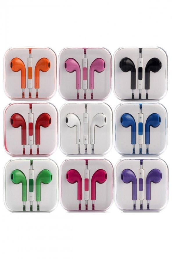 Kablolu Kulaklık Iphone Uyumlu Kablolu Kulaklık Android Ios Uyumlu 3.5mm Kulaklık Jack Girişli Renk - 3