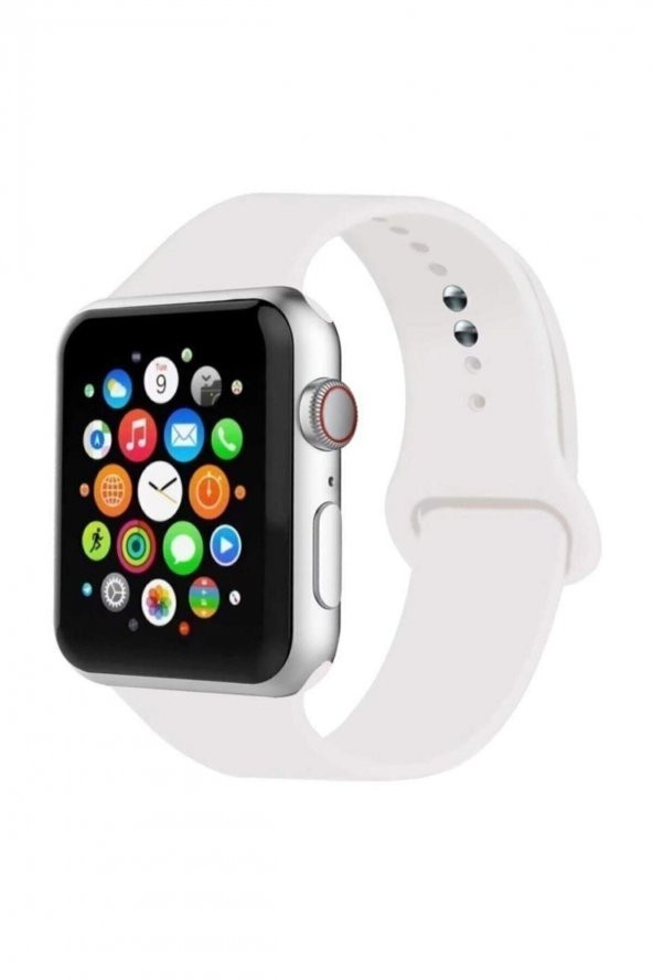 Apple Watch Uyumlu Kordon 2 3 Seri 42 Mm Ve Silikon Kordon Kayış - 2
