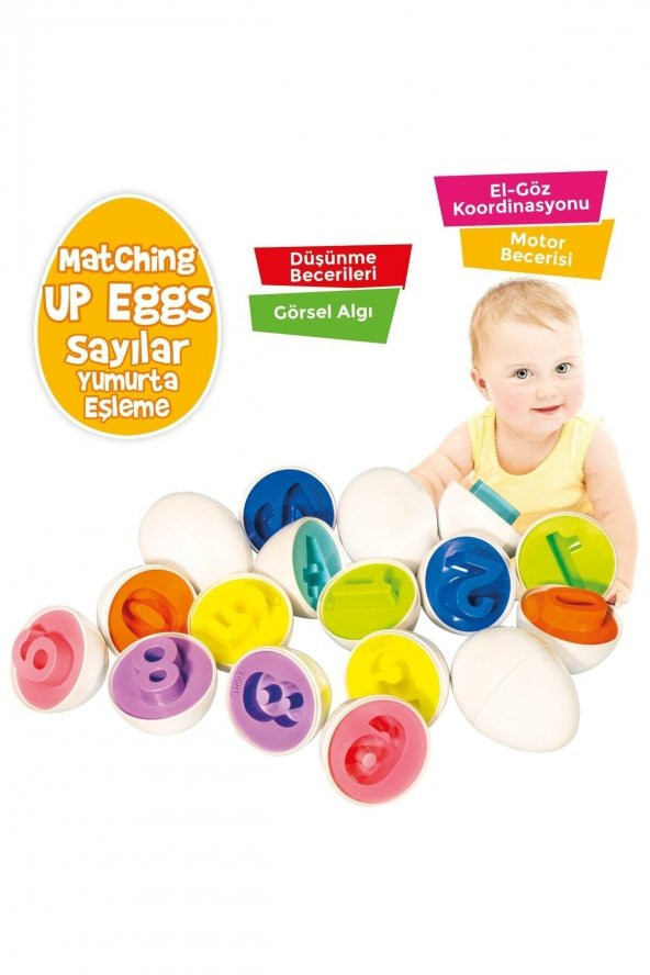 Sayılar Yumurta Eşleme 10’lu Matching Up Eggs - 2