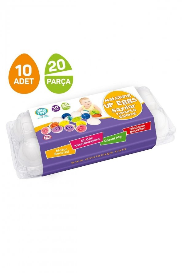 Sayılar Yumurta Eşleme 10’lu Matching Up Eggs - 3