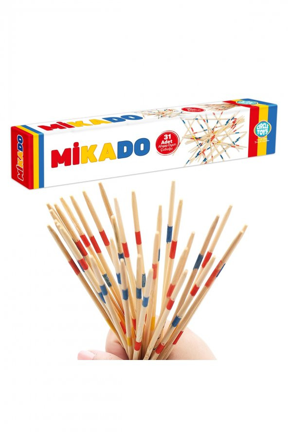 Mikado Spiel Çubukları Zeka Ve Beceri Eğitici Ahşap Oyun