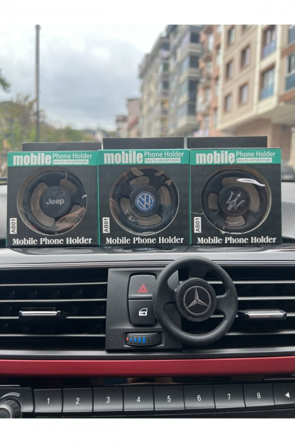 Araç Içi Marka Logolu Telefon Tutacağı - Mercedes