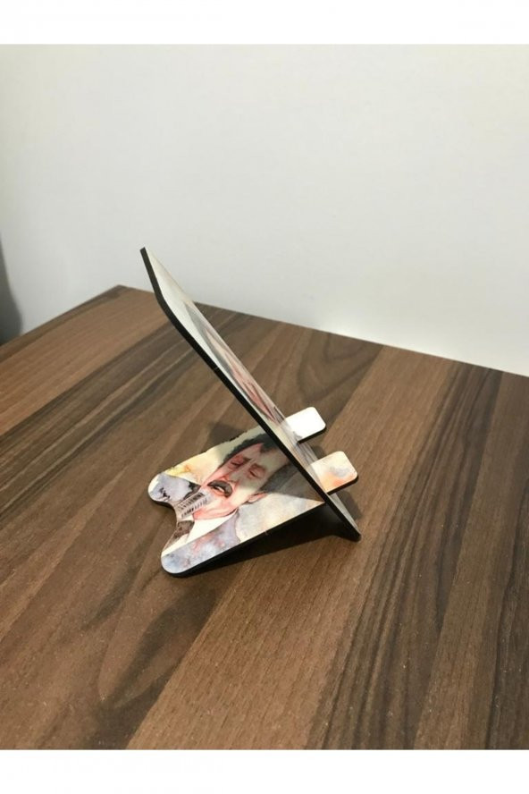 Ahşap Resimli Telefon Tutucu Organizer Şarj Standı Mdf - 2