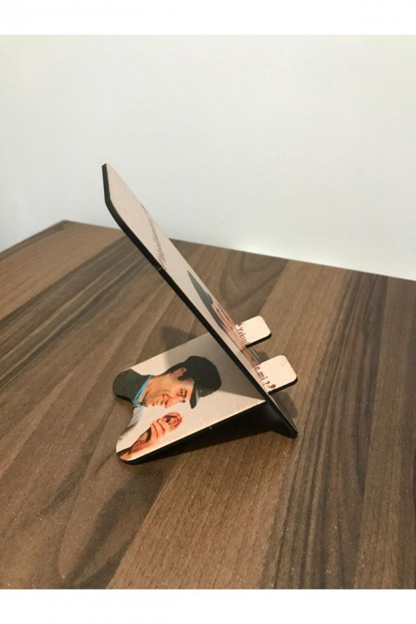 Ahşap Resimli Telefon Tutucu Organizer Şarj Standı Mdf - 2