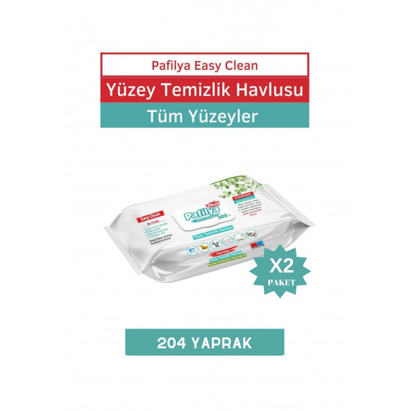 Pafilya Easy Clean Yüzey Temizlik Havlusu 2x102 (204 YAPRAK)