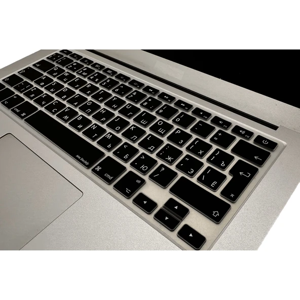 Rusça Klavye Macbook Air Pro Kılıf (Eski USB’li Model 2008/2017 yılı) ile Uyumlu ürün görseli 1