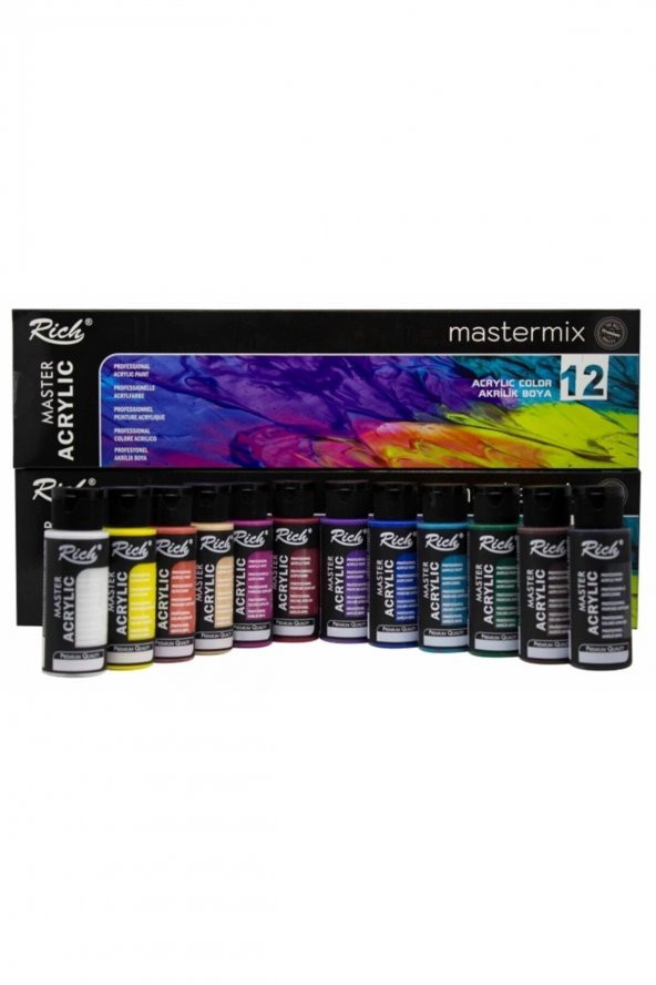 Rich Akrilik Boya 60 Ml Master Mix 12 Li 11407