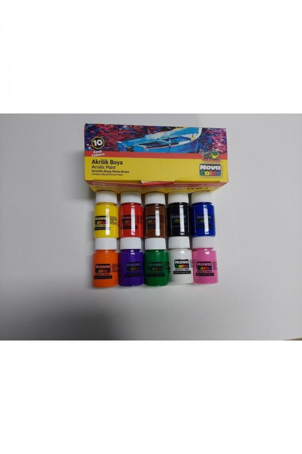 Nova Color Akrilik Boya 10 Renk 30 Ml Nc-2002