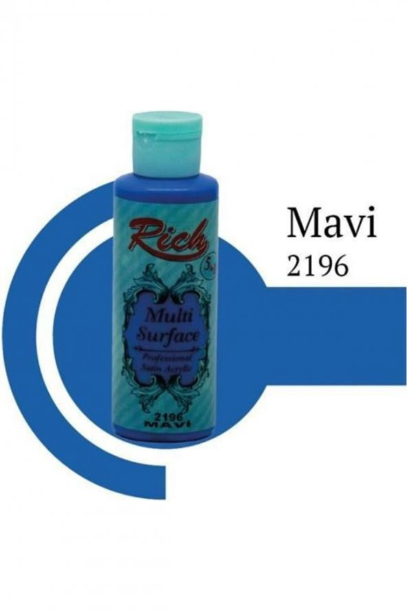 Rich Mavi Multi Surface (120 CC) Her Yüzey Için Akrilik Boya