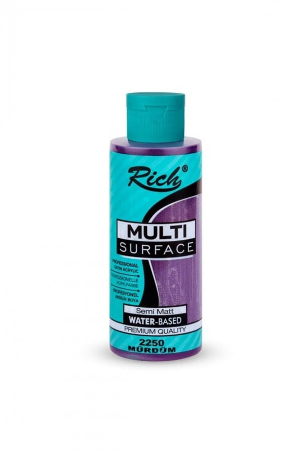 Rich Multi Surface Her Yüzey Için Akrilik Boya 120cc 2250 Mürdüm