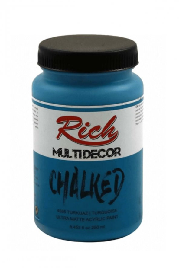 Rich Multi Decor Chalked Akrilik 250ml N4558 Turkuaz