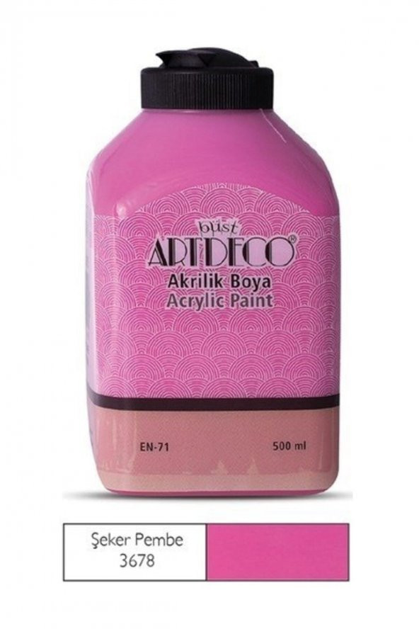 Artdeco 500ml Şeker Pembe Akrilik Boya 3678