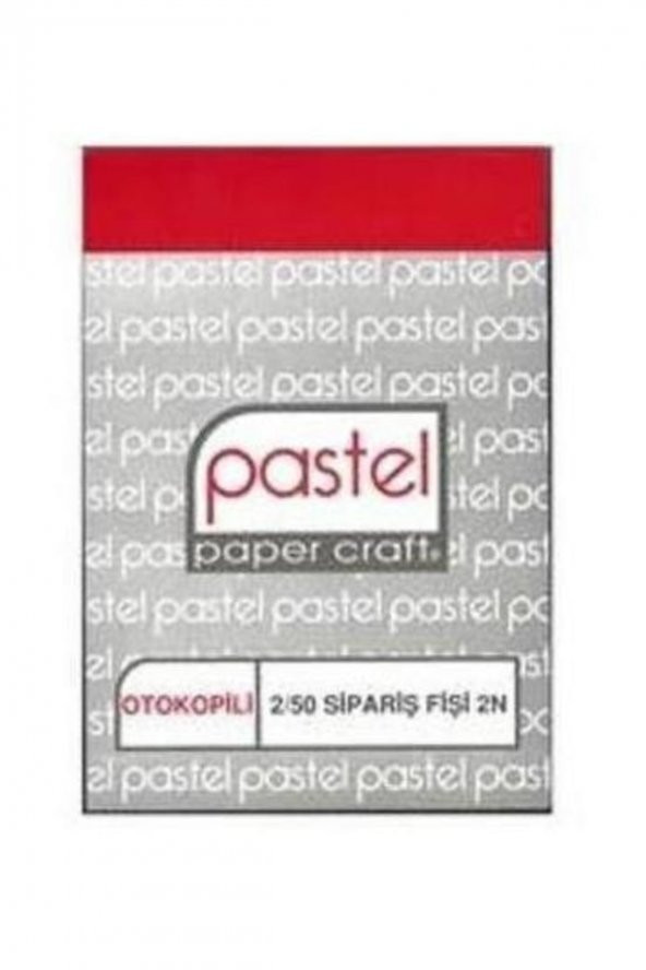 Pastel Sipariş Fişi 14x20 12 Adetli Paket (12 Cilt)