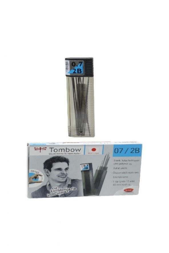 Tombow Min 0,7 Mm 2b Versatil Kalem Ucu Klasik 12 Li (1 PAKET 12 TÜP)