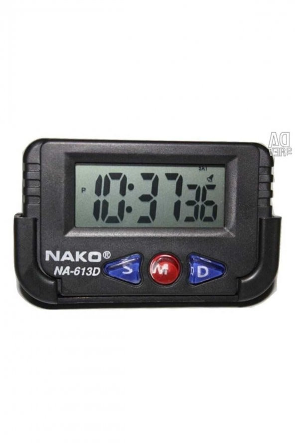 NAKO Dijital Alarmlı Saat Kronometre Masa Ve Araç Saati Na-613d - 2 Adet