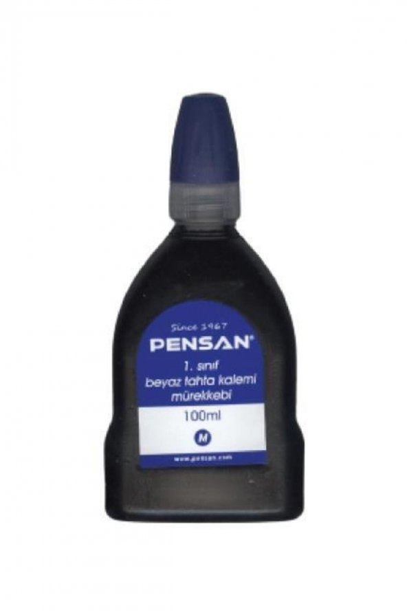 Pensan Tahta Kalemi Mürekkebi 100ml Mavi