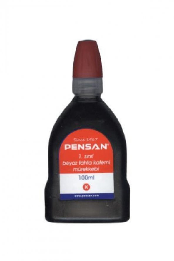 Pensan Tahta Kalemi Mürekkebi 100ml Kırmızı
