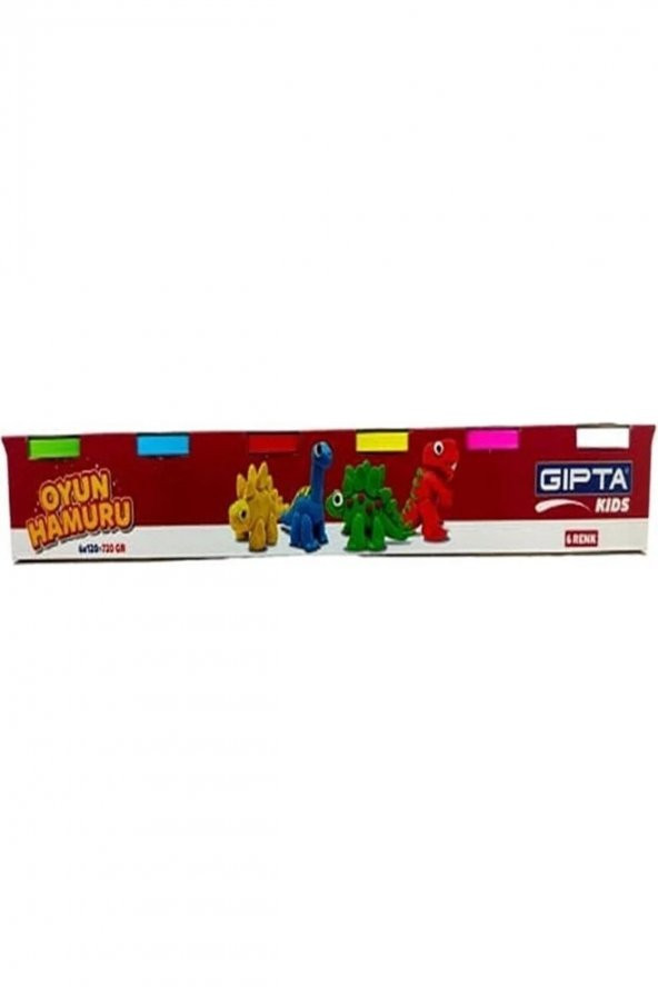 Gıpta Oyun Hamuru 6 Lı 6x120 =720 Gram