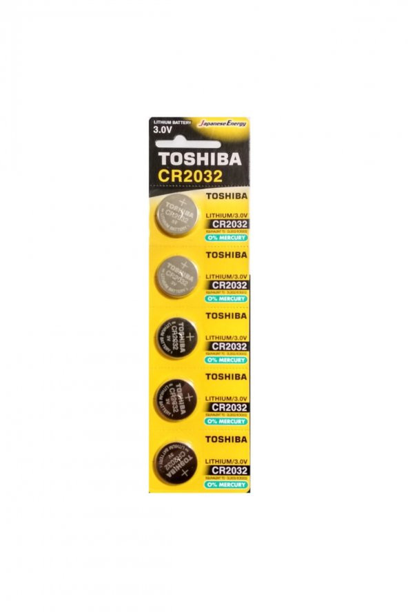 Toshiba Cr2032 Dl2032 Ecr2032 3.0v Lithium Pil 5 Adet