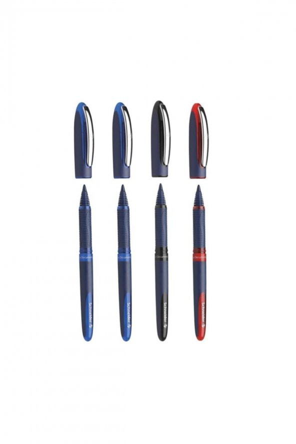 SCHNEIDER One Business 0,6 Mm Roller Imza Kalemi 2 Mavi 1 Kırmızı 1 Siyah