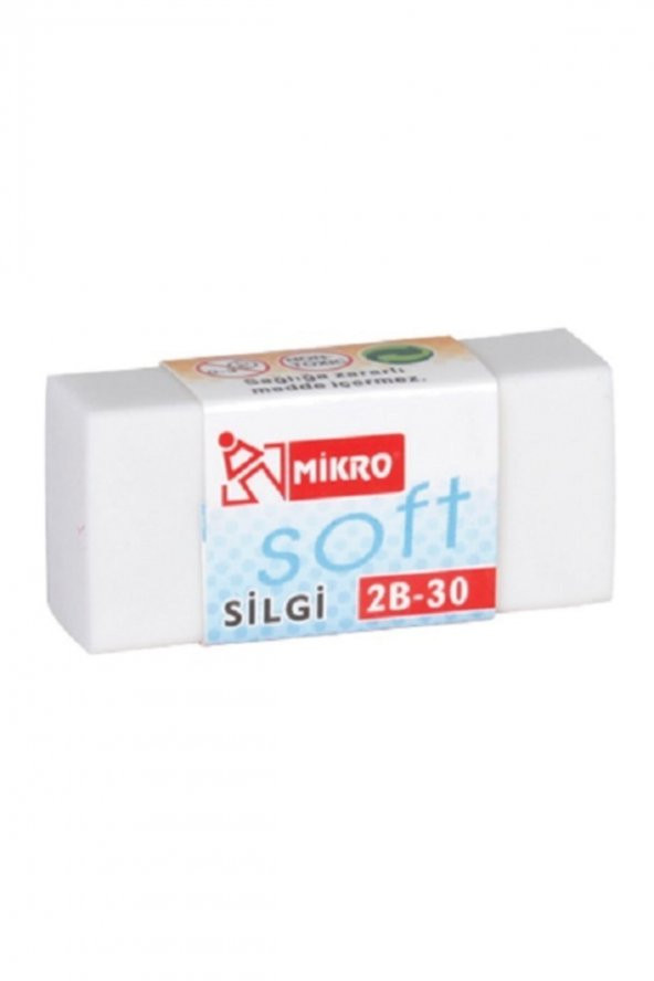 Mikro Soft Beyaz Silgi 2b-30