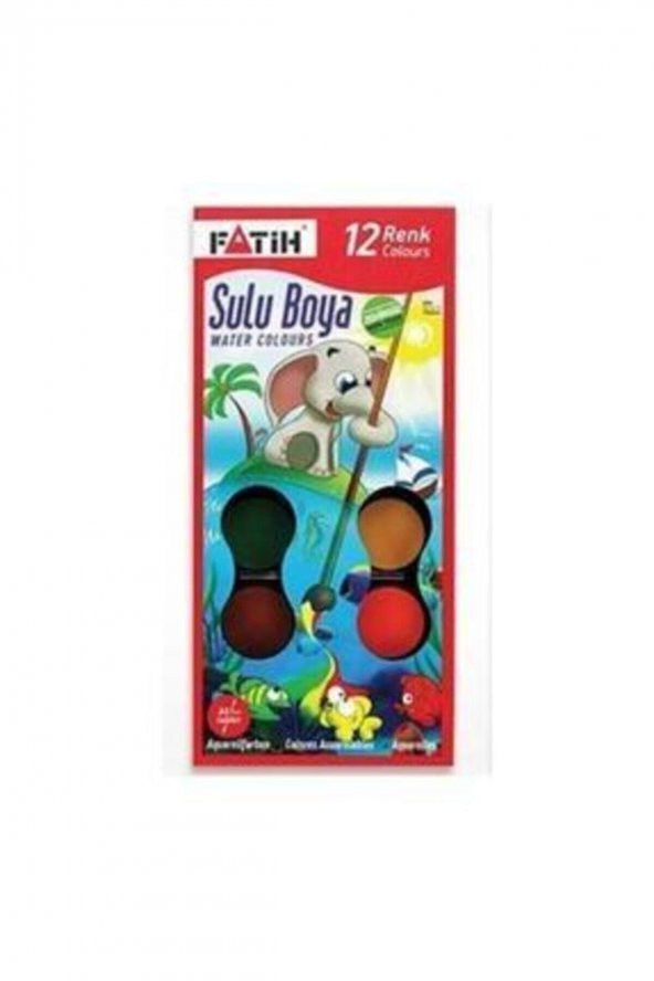 Fatih 12 Renk Sulu Boya (S-12)