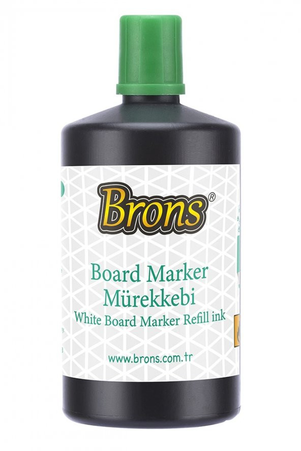 Brons Beyaz Tahta Kalem Mürekkebi 250 ml -yeşil