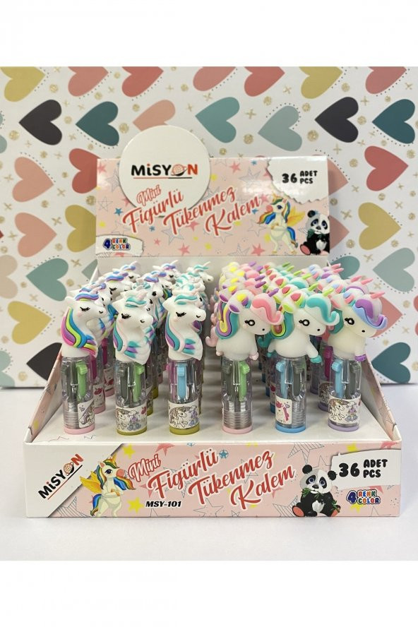 misyon kırtasiye Unicorn Mini Çoklu Tükenmez Kalem
