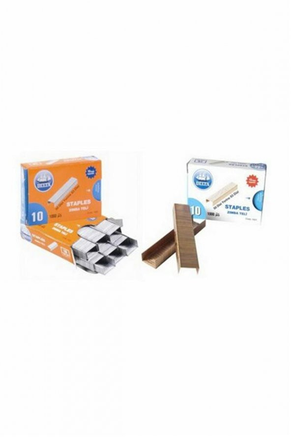 Delta Sarı Zımba Teli Küçük No10 Tekli Paket