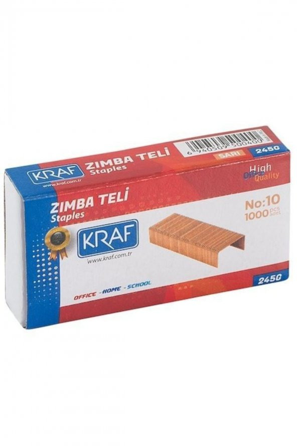 KRAF Zımba Teli No10 Sari 1000 Li 245g