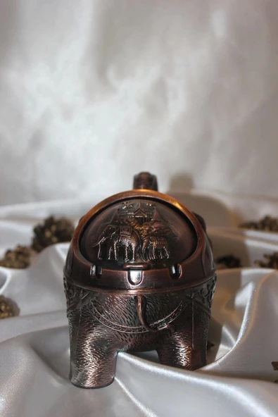 Küllük Metal Fil Hortumu Figürlü Kül Tablası - Resim 7