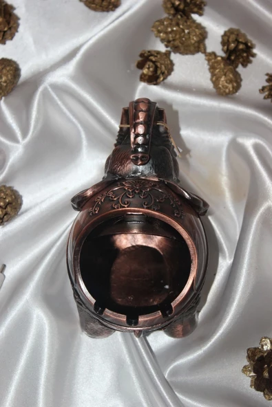 Küllük Metal Fil Hortumu Figürlü Kül Tablası - Resim 11